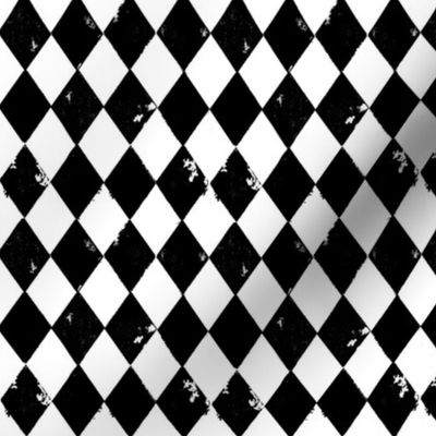 Harlequin Classic Black and White (1.33 inch diamonds on fabric)