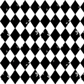 Harlequin Classic Black and White (1.33 inch diamonds on fabric)