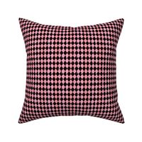 Mini Harlequin Pink and Black (.67 inch diamonds)