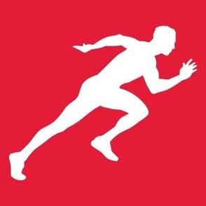 Sports, Running, Boy’s High School Track, Men’s College Track, Track & Field, School Spirit, Scarlet Red and White
