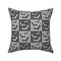 Checkered Bats grey on grey positive negative. 