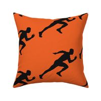 Sports, Running, Boy’s High School Track, Men’s College Track, Track & Field, School Spirit, Black & Orange