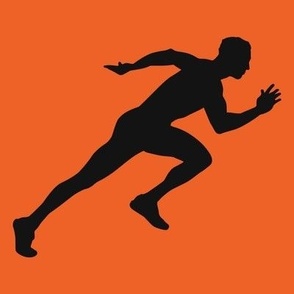 Sports, Running, Boy’s High School Track, Men’s College Track, Track & Field, School Spirit, Black & Orange