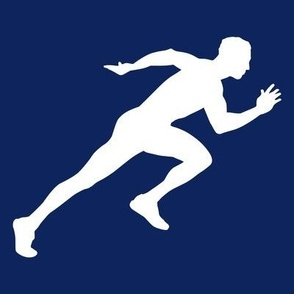 Sports, Running, Boy’s High School Track, Men’s College Track, Track & Field, School Spirit, Navy Blue and White