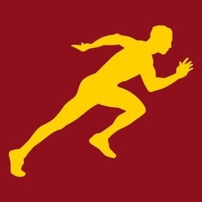 Sports, Running, Boy’s High School Track, Men’s College Track, Track & Field, School Spirit, Maroon and Gold, Crimson and Gold