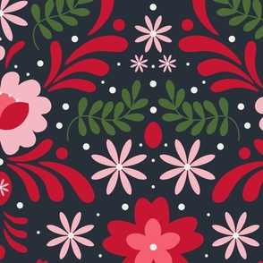 New Mexico Holiday Floral - Large