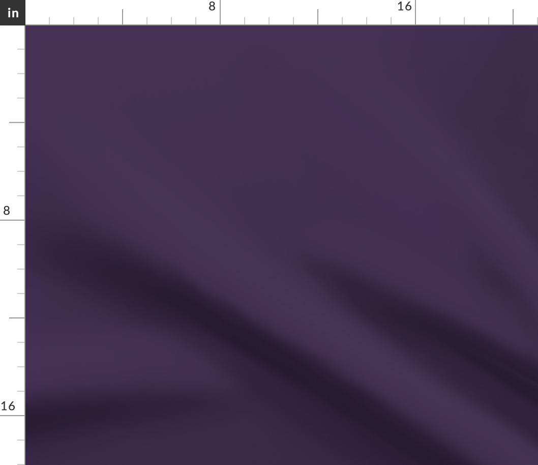 GRST6 - Dusty Rustic Violet  Solid - hex code 412d52