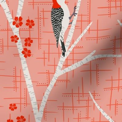 Woodpecker & Floral x Hatch & Dots (Large)