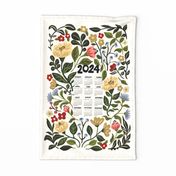 2024 Calendar Tea Towel_Meadowland Bloom