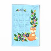 Woodland Fox and Floral Vines 2024 Calendar