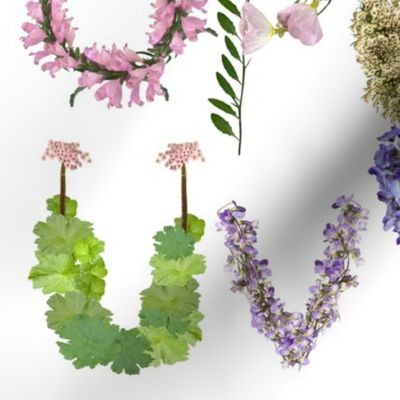 Floral Alphabet Full page no background 4500 px