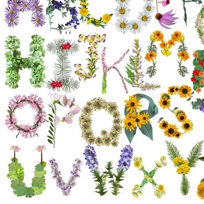 Floral Alphabet Full page no background 4500 px