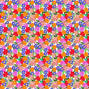 Bold colorful floral blooms- small
