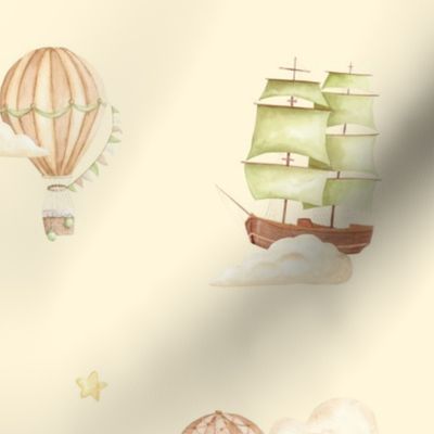 Hot Air Balloons & Ships Creams