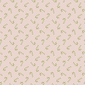 pink and green preppy christmas - candy cane - blush pink_mini