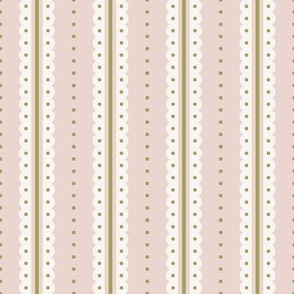 pink and green preppy christmas - abstract vertical stripes - blush pink_mini