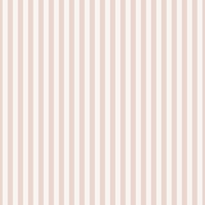 Even vertical stripes - christmas cream and blush pink_mini