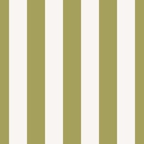 Even vertical stripes - christmas cream and green_jumbo