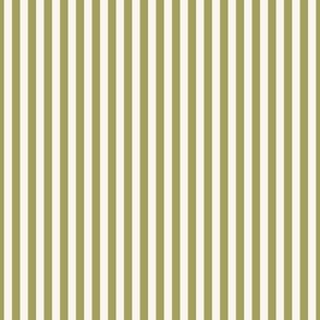 Even vertical stripes - christmas cream and green_mini