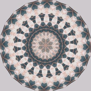 geometric mosaic mandala