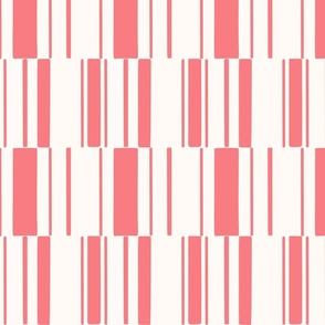 Pink abstract stripey check