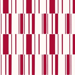 Abstract stripe stripey check, crimson red