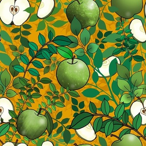 Granny Smith Apple Orchard (Harvest Gold large scale)