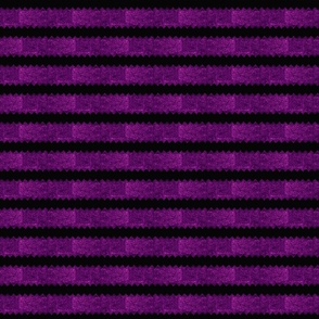 Oh Zig Zag! Witchy Purple and Black Halloween Horizontal Stripe -- Textured Halloween Purple and Black Stripe with Zig Zag edges -- Purple and Black Halloween -- 6in x 6.47in repeat -- 600dpi (25% of Full Scale)