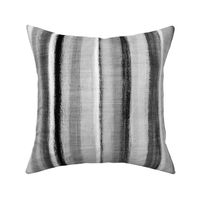 Bold Rustic Stripes in Monochrome Black and White Large