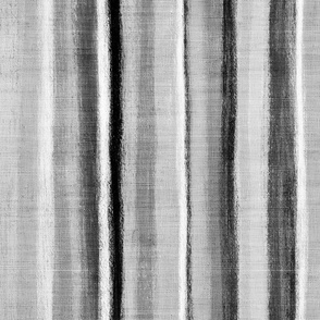 Bold Rustic Stripes in Monochrome Black and White Large