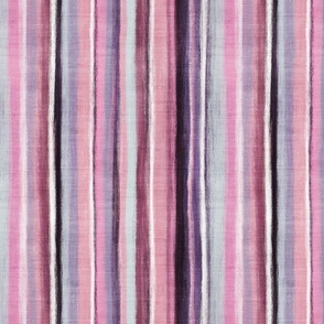 Pink Purple Plum Rustic Textured Stripes Medim