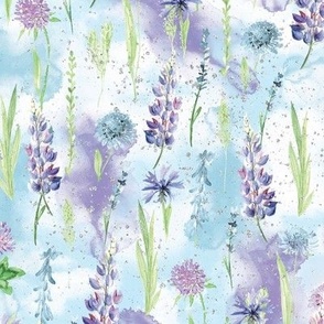 Purple and Blue Wildflowers