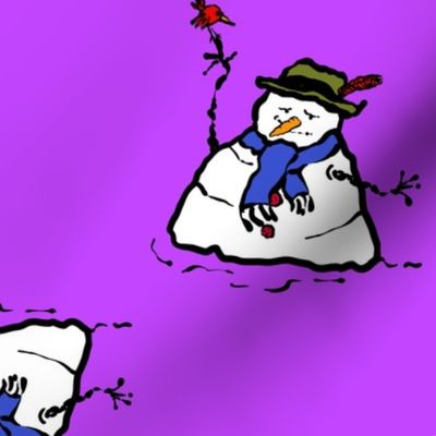 Dapper Snowman Purple