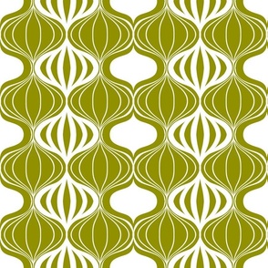 Abstract baubles in Avocado Green