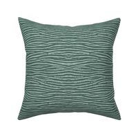 Vintage Modern Lakeside Waves Pattern in Teal and Blue