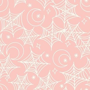 halloween spiderwebs-pink