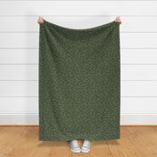 Lush Banana Leaves on Olive Green Coordinate 2