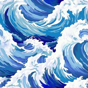 Wave Symphony - Blue Wallpaper 