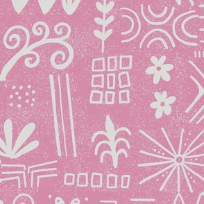 pink rubber stamping abstracts wallpaper scale