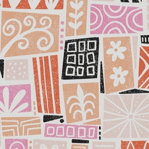 rubber stamping abstract  fun wallpaper scale