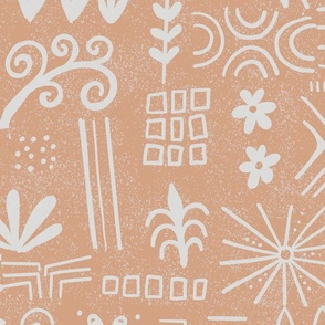 tan rubber stamping abstracts wallpaper scale