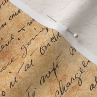 Cursive Writing on Parchment