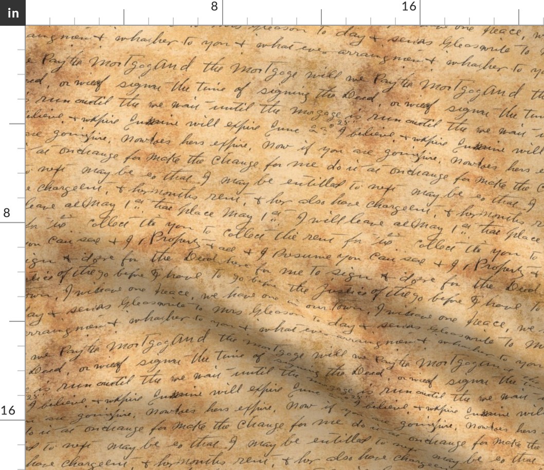 Cursive Writing on Parchment