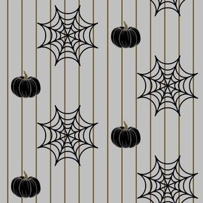 pinstripes-black-pumpkin-spiderweb-on-silver