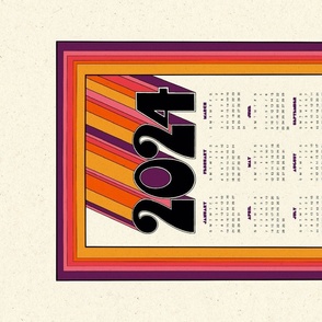 Vintage-Inspired 2024 Calendar 