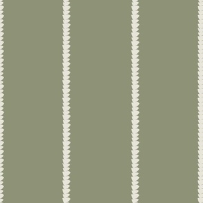 Brushstroke Stripe with Sage Green and Cream (6" repeat)