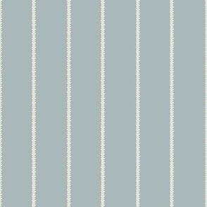 Brushstroke Stripe with Dusty Blue and Cream (3" repeat)