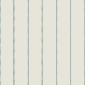 Brushstroke Stripe with Cream and Dusty Blue (3" repeat)