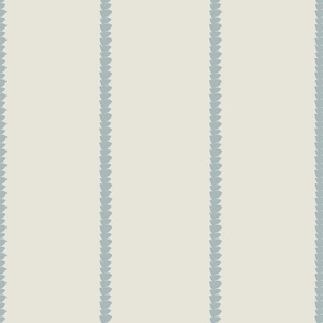 Brushstroke Stripe with Cream and Dusty Blue (6" repeat)