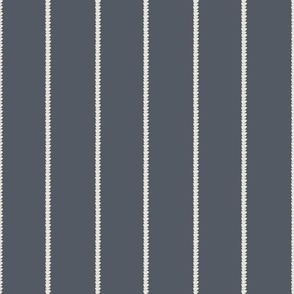 Brushstroke Stripe with Navy and Cream (3" repeat)